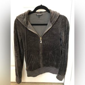 Juicy velour zip up hoodie sweater
